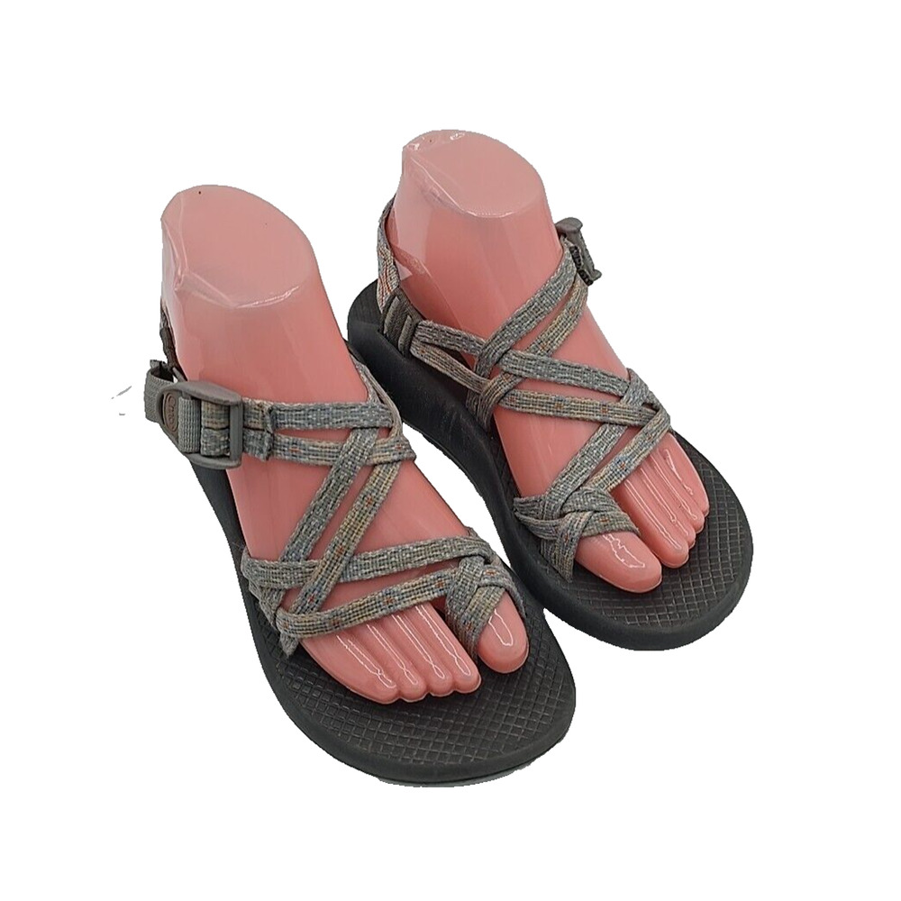 Chaco Z/Cloud X2 Gray Classic Toe Loop Outdoor Trail Sport Sandals Womans Size 7